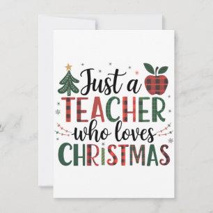 Carte De Correspondance Cadeau pour un enseignant   Juste un enseignant qu