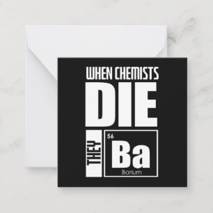 Carte De Correspondance Cadeau Scientifique Chimie Adorable