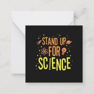 Carte De Correspondance Cadeau Scientifique Défendez la Science