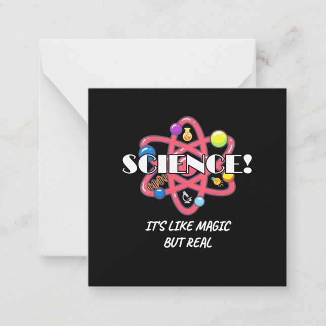 Carte De Correspondance Cadeau Scientifique | La Chimie Science Est Comme  (Devant)