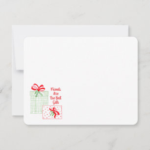 Carte De Correspondance Cadeaux de vacances à l'aquarelle Les amis sont le