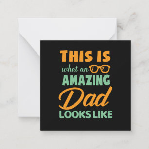 Carte De Correspondance Cadeaux Papa C'est Un Papa Incroyable