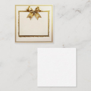 Carte De Correspondance Cadre Golden Elegance