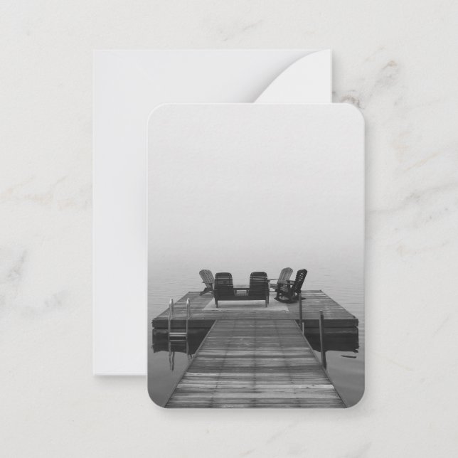 Carte De Correspondance Cale dans le brouillard (Devant)