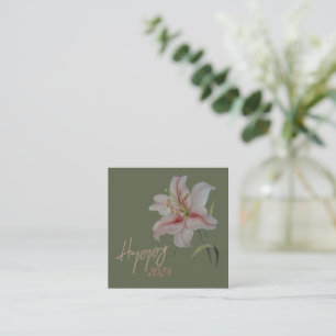 Carte De Correspondance calendrier de nouvelle année
