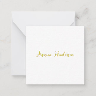 Carte De Correspondance Calligraphie de nom personnalisé professionnel de