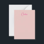 Carte De Correspondance Calligraphie Élégant Rose Or Plaine Nom simple<br><div class="desc">Vous recherchez une belle calligraphie avec une écriture esthétique ? Ce design simple et attrayant est fait pour vous. Ce produit impressionne immédiatement ceux qui le voient. Le design raffiné et de bon goût reflétera immédiatement la qualité de votre relation et de votre famille.</div>