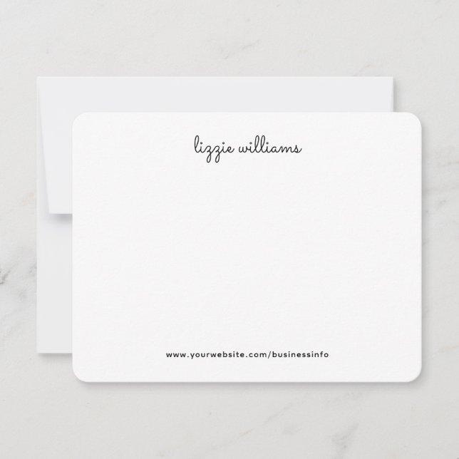 Carte De Correspondance Calligraphie manuscrite (Devant)
