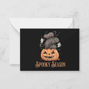Carte De Correspondance Capybara Halloween