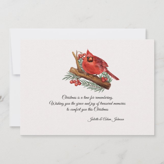 Carte De Correspondance Cardinal Memorial Christmas Card (Devant)