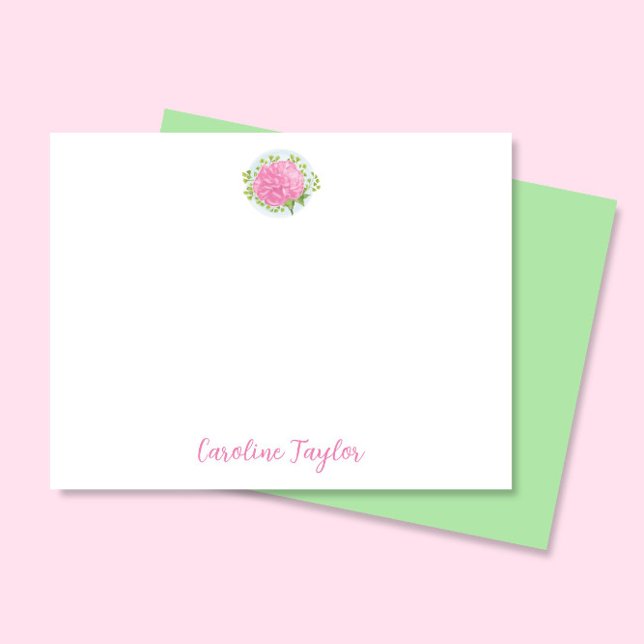 Carte De Correspondance Carnation rose Janvier Fleur de naissance (Créateur téléchargé)