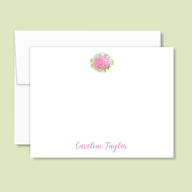 Carte De Correspondance Carnation rose Janvier Fleur de naissance Papeteri (Créateur téléchargé)