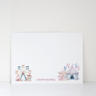 Carte De Correspondance Carnaval Mignon Anniversaire Budget Merci