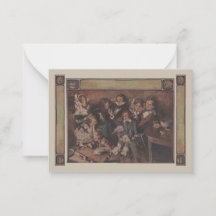 Carte-cadeau vintage Dickens Tiny Tim Dieu nous bé