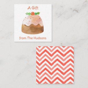 Carte De Correspondance Cartes-Cadeaux pour gâteau de Noël Aquarelle
