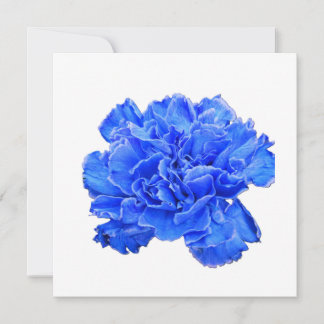Carte De Correspondance Carton de Note Sérénité Carnation Bleue – Motif Fl