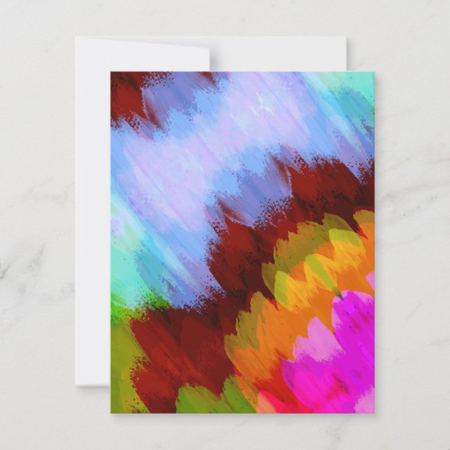 Carte De Correspondance Cascade aquarelle, nature 2 (Devant)