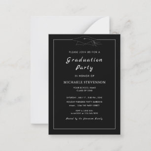 Carte De Correspondance Casquette d'invitation personnalisée pour soirée d