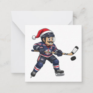 Carte De Correspondance Casse-Noisette Athlète de Hockey Sports d'Hiver No