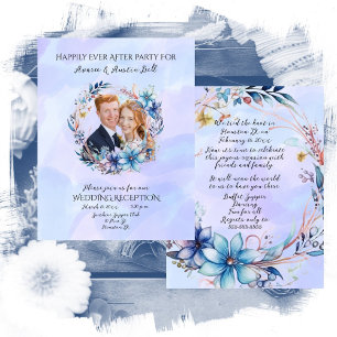 Carte De Correspondance Célébration de la soirée après la réception de mar