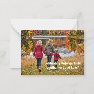Carte De Correspondance Célébration d'une inséparable tendresse et d'amour