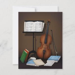 Carte De Correspondance Cello Amid Music Livres et Partitions Musique Clas