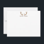 Carte De Correspondance Cerfs Bois Chasse Extérieur Chasseur Personnalisé<br><div class="desc">Ce design présente des bois de cerf marron avec un espace pour un nom/texte en dessous. Cliquez sur le bouton Personnaliser si vous souhaitez ajuster les éléments de design et/ou modifier davantage le texte ! Des variations de ce design, des couleurs supplémentaires, ainsi que des produits coordonnés sont disponibles dans...</div>