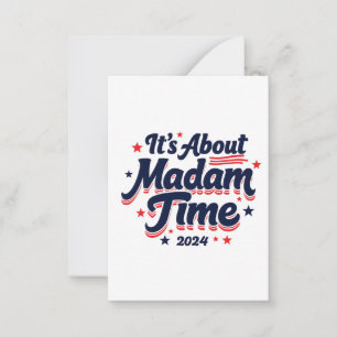 Carte De Correspondance C'est à propos de Madame Time Kamala Harris Ekecti