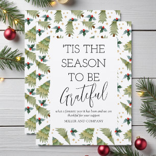 Carte De Correspondance 'C'Est La Saison D'Être Gratuit Noël D'Entreprise