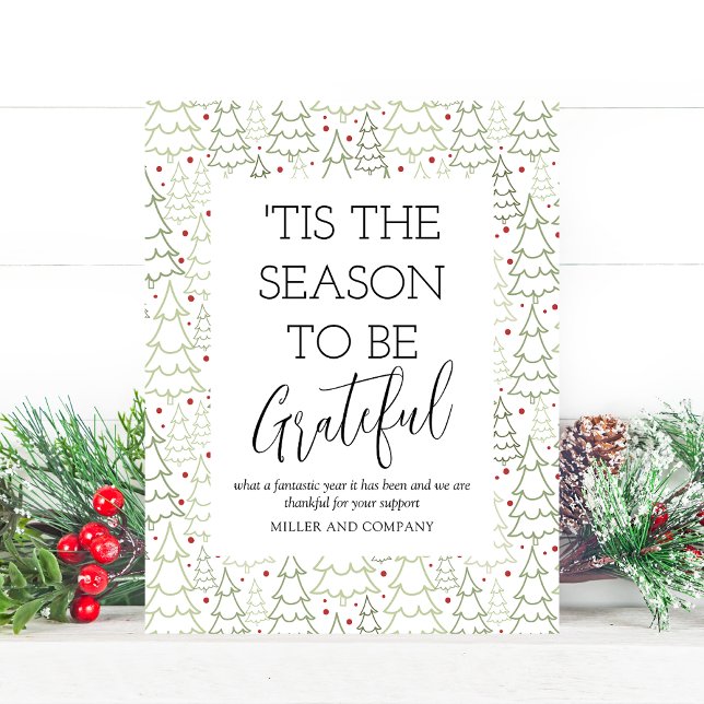 Carte De Correspondance 'C'Est La Saison D'Être Gratuit Noël D'Entreprise (Créateur téléchargé)