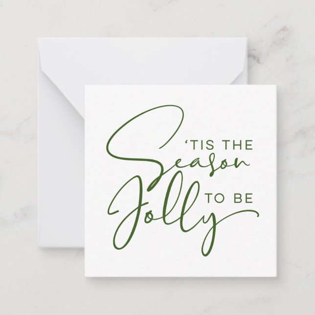 Carte De Correspondance C'est la saison d'être joyeux vacances (Devant)