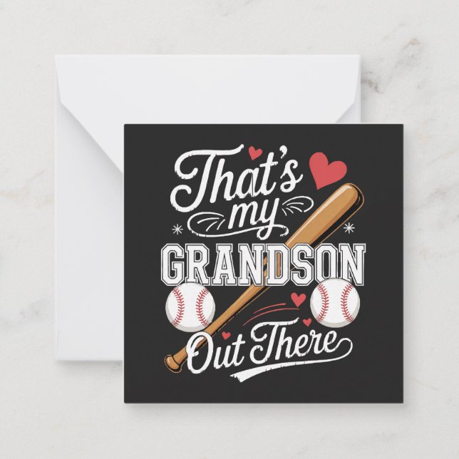 Carte De Correspondance C'est mon petit-fils là-bas Baseball (Dos)