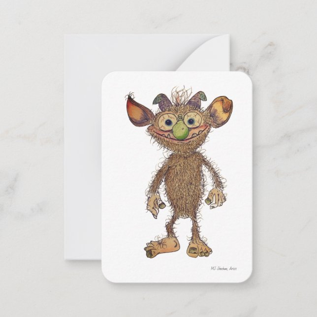 Carte De Correspondance C'est un anniversaire à Troll ! (Devant)
