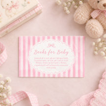 C'est une fille Ruban Rose Livres de Baby Shower p