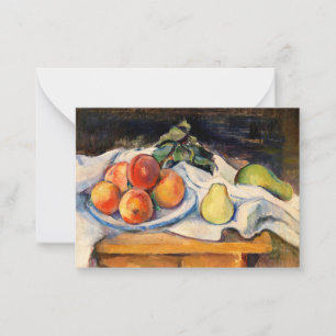 Carte De Correspondance Cezanne - Fruits sur table