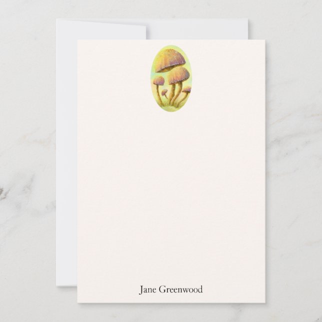 Carte De Correspondance Champignons Fées Personnalisés (Devant)