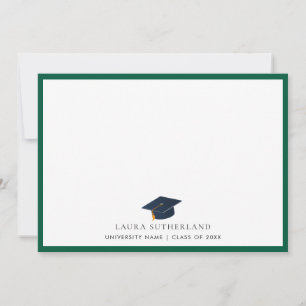 Carte De Correspondance Chapeau de remise des diplômes de la promotion 202
