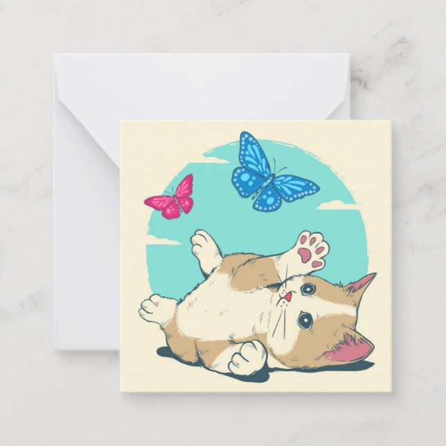 Carte De Correspondance Chat (Devant)