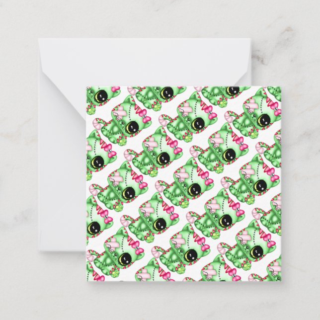 Carte De Correspondance Chaton Zombie Adorable (Devant)