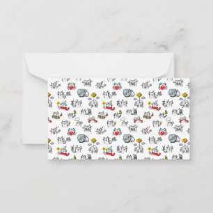 Carte De Correspondance Chats amusants, lait et magie.