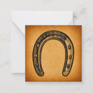 Carte De Correspondance Chaussure de fer à cheval Vintage Western Chaussur