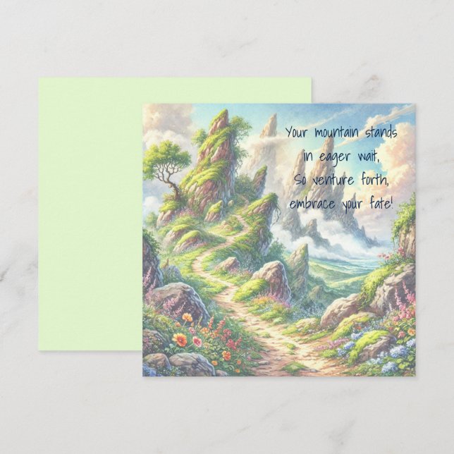 Carte De Correspondance Chemin d'accès et devis (Devant / Derrière)