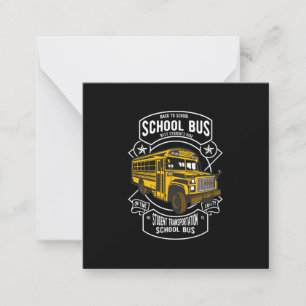 Carte De Correspondance Chemise de chauffeur d'autobus scolaire Spécialist