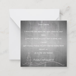 Carte De Correspondance Cher bon Santa