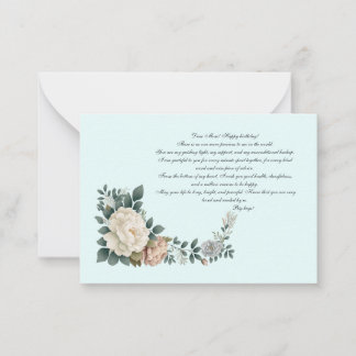 Carte De Correspondance Chère maman, Joyeux anniversaire !