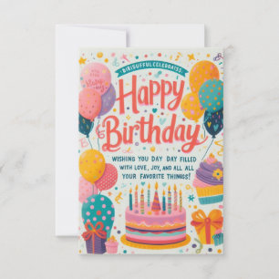 Carte De Correspondance Cheval d'anniversaire