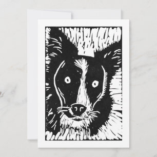 Carte De Correspondance Chien cousu