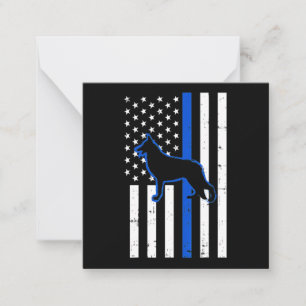 Carte De Correspondance Chien de police berger allemand K9 Patriotique