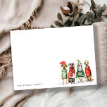 Carte De Correspondance Chiens d'hiver mignons Sweater Furry & Bright Chri<br><div class="desc">Si vous avez besoin d'une personnalisation supplémentaire,  n'hésitez pas à m'envoyer un message sur yellowfebstudio@gmail.com .</div>
