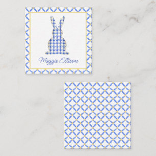 Carte De Correspondance Chinoiserie Aquarelle Chic Bunny Enceinte Cadeau